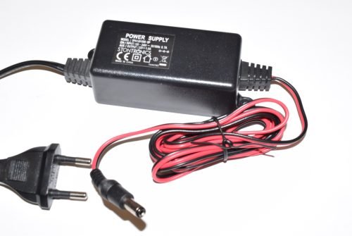 Camera Power Supply: 4 Mtg Holes, 100/240Vac-12Vdc, 1A/12W 1.75m long 2-core Mains Cable c/w a 2-Pin EUR Plug, 1.8m fig.8. DC Cable – 2.1mm DC Plug CISopto